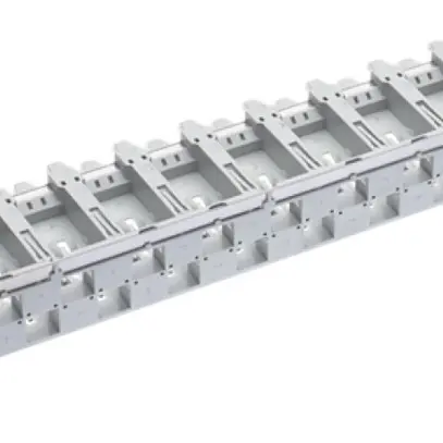 Pannello di distribuzione 19" Basic 1UA 24×schermato grigio 
