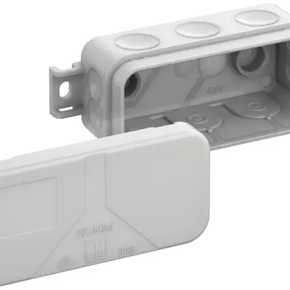 Scatola di derivazione AP 2K-Mini AB-L 89×43×38mm, IP55, grigio 