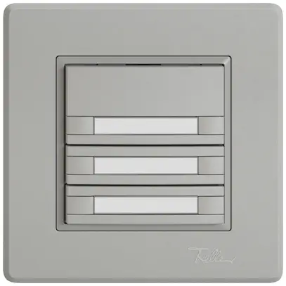Poussoir KNX RGB ENC EDIZIO.liv SNAPFIX® capteur temp.s.LED étiqu.6× comm.1T grc 
