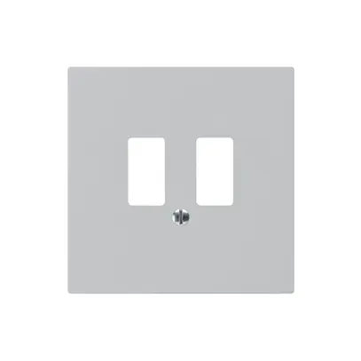 Plaque frontale kallysto pour prise USB gris clair 