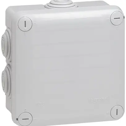 Scatola di derivazione AP PLEXO 105×105mm vuota grigio 