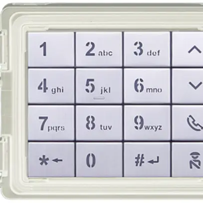 Tastatur-Modul ABB-Welcome IP, alphanumerisch, 1 Modul, weiss 