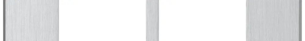 Placca di montaggio Hager FLF 3/5 1×2 alluminio anodizzato 