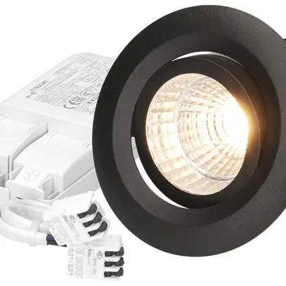 Spot LED INC MH MOVE 10.5W 960lm 3000K IP44 MB VAR DALI Ø68mm noir 