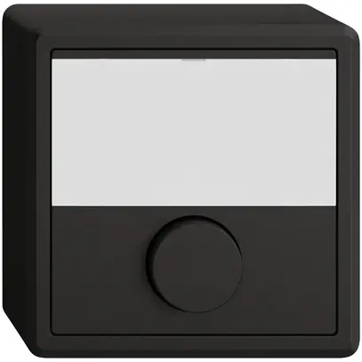 Tasto a pulsante di suoneria AP EDIZIO.liv SNAPFIX® 6A 250V targhetta nome ne 