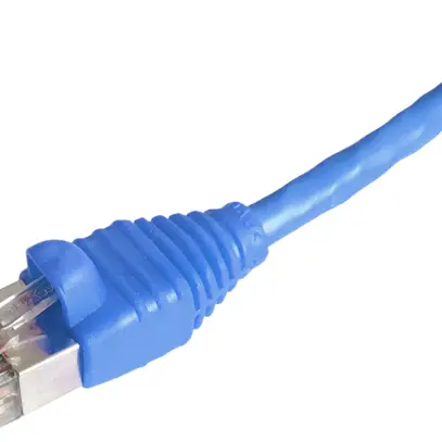 Câble patch Dätwyler CU RJ45 4m bleu U/UTP Kat.6 