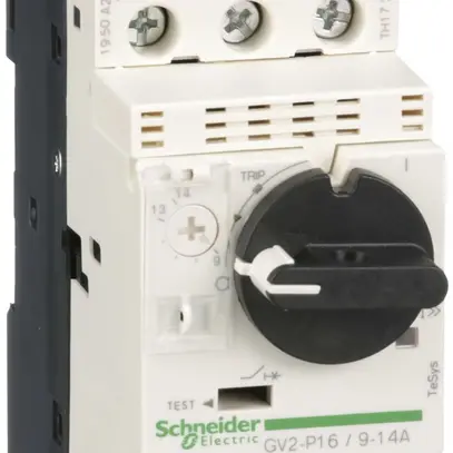 Démarreur de moteur Schneider GV2P16 9…14A TeSys 50kA 