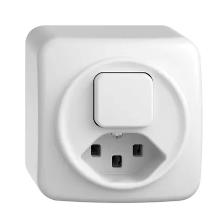 Combinaison AP A-R/1L+T23 16A STANDARDdue blanc 