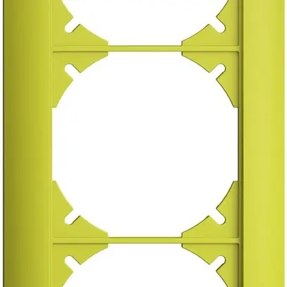 Cadre de recouvrement EDIZIOdue 1×3 lemon 