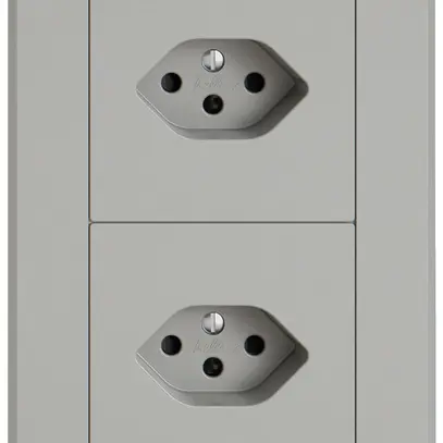 Combinaison ENC EDIZIO.liv SNAPFIX® 2×1 156×96mm 1×T13+1×T13 gris clair 