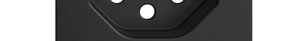 Placca frontale EDIZIOdue T13 nero 60×60mm con lente 