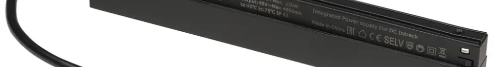 Alimentation LED SLV Intrack rail conducteur 272W 48V DALI 268mm noir 