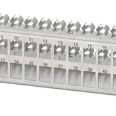 Panneau de distribution 19" H-LINE M, 48-port Keystone vide blindé 1.5UH, ac-fin 