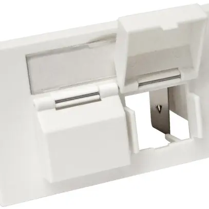 Kit de montage BKS NewLine FLF, pour 2 intérieurs RJ/MMC 4P, blanc 
