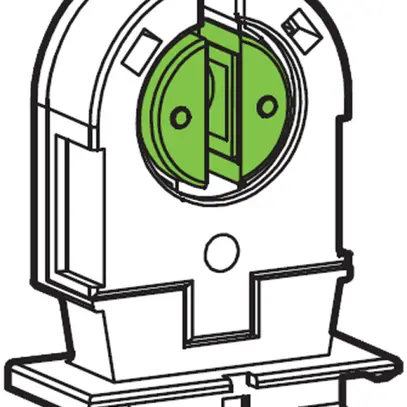 Socle de douille G13 forme courte 