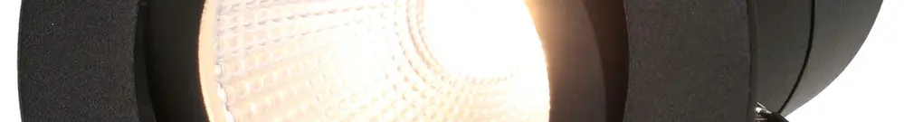 Spot LED INS MH maxLUCE DISC 230 1×7W 650lm 3000K IP44 MB REG Ø80×78mm nero 