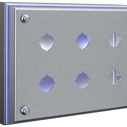 Scatola per montaggio sporgente Rittal HD 1686.600 6×22.5mmØ 160×220×90mm ac-af 