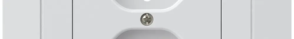 Kit frontal INC kallysto pour prise INC 2×type 13 cadre enfichable blanc 