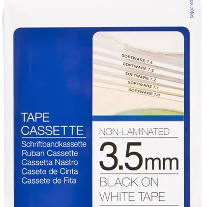 Cassette ruban Brother TZe-N201, 3. 5mm×8m, sw 