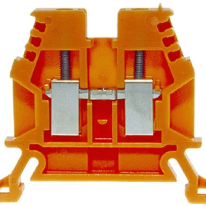 Durchgangs-Reihenklemme Woertz 0.5…2.5mm² 24A 1000V Schraubansch.2×1 TH35 orange 