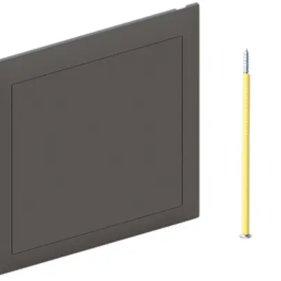 Couvercle à broches AGRO 130×130mm gris foncé avec fixation centrale 