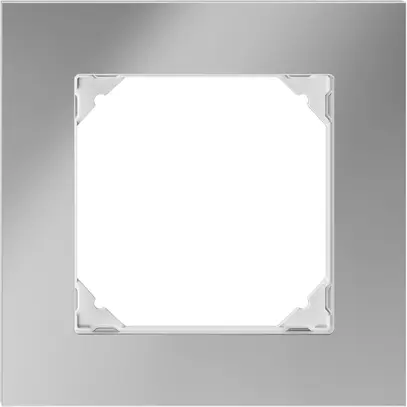 En-tête ENC EDIZIO.liv prestige SNAPFIX® 1×1 94×94mm acier chromé poli 