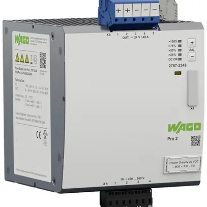 Alimentation INC WAGO Pro 2 340…550V 480…780V 24…28V 40A 960W 7UM 