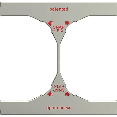 UP-Kopfzeile waagrecht 2-teilig m.SNAPFIX®-Befestigungssystem 