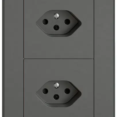 UP-Kombination EDIZIO.liv SNAPFIX® 2×1 156×96mm 1×T13+1×T13 dunkelgrau 