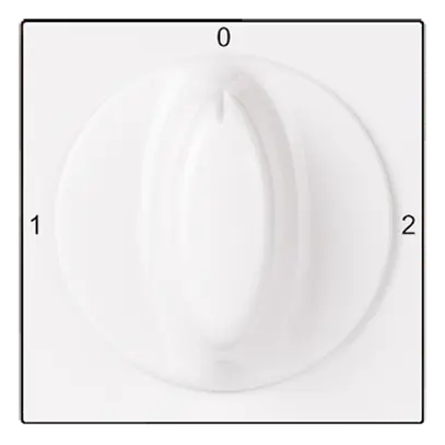Interrupteur rotatif INC MOS 2/2L I-0-II blanc 