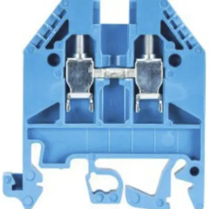 Durchgangs-Reihenklemme WK 0.5…4mm² 24A 1000V 2×Schraub.1 Et.Schien.TH35/G32 hbl 