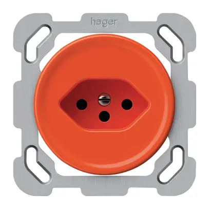 Presa INC origin 1×tipo 13 10A 230V 77×77mm arancione 