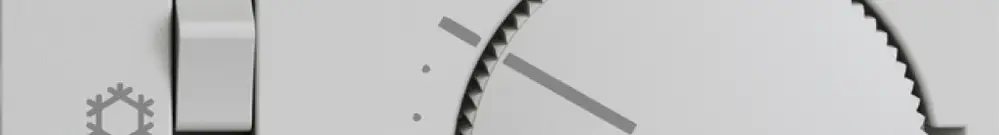 Termostato EDIZIOdue, c.interruttore, 60×60mm, grigio chiaro 