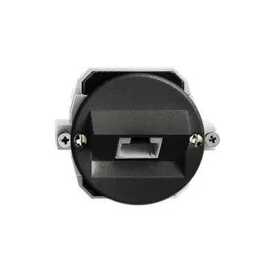 Prise ENC 1×RJ45/u 4P noir ITplus P 43mm 