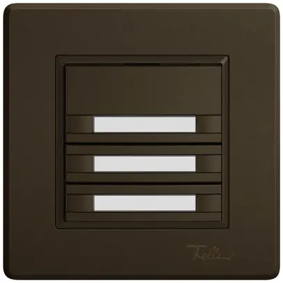 Poussoir KNX RGB ENC EDIZIO.liv SNAPFIX® capteur temp.s.LED étiqu.6× comm.1T br 