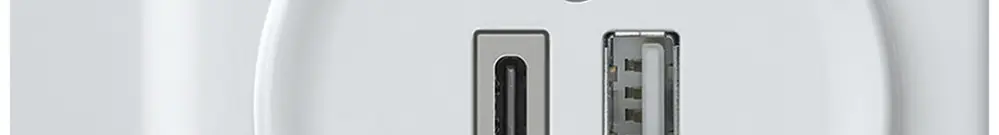 Presa di carica USB AP origin 1×USB-A 1×USB-C 3000mA 5V bianco 