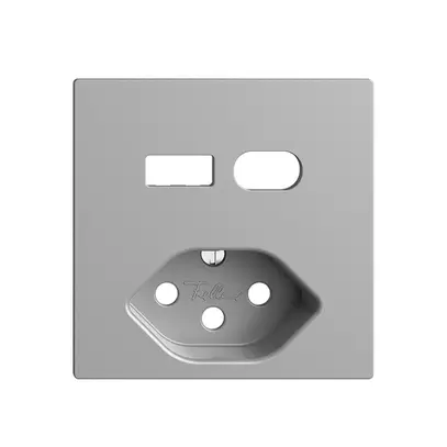 Montageset Feller EDIZIOdue für Steckdose USB Typ A+C + Typ 13 silver 