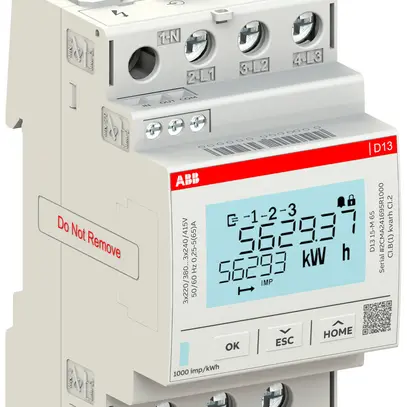 Compteur d'énergie AMD ABB D13 15-M 65 3LN 65A tarif double S0 3UM MID 