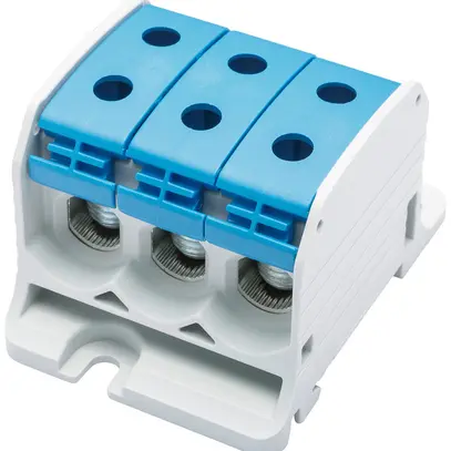 Bloc de distribution Bals RKA 50 1P 150A 3×entrée 3×sortie 4…50mm² bleu 