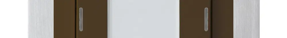 UP-Taster kallysto B KNX 2× RGB LED s/e-link braun 