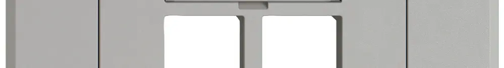 UP-Montageset EDIZIO.liv EASYNET S-One SNAPFIX® gerade 2×RJ45 hgu 
