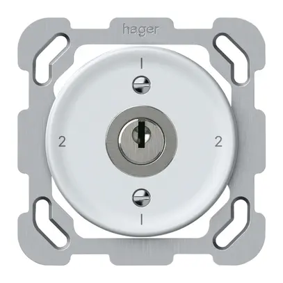 Interruttore a chiave INC origin commutatore 3/1L 16A 250V 1-2-1-2 77×77mm bi 