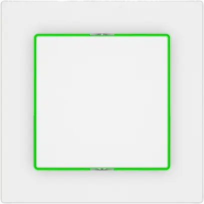 Contact à poussoir EDIZIO.liv SNAPFIX® ARK/1P éclairage latéral vert bc 