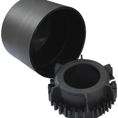 Capuchon de mât avec entrées de câble 