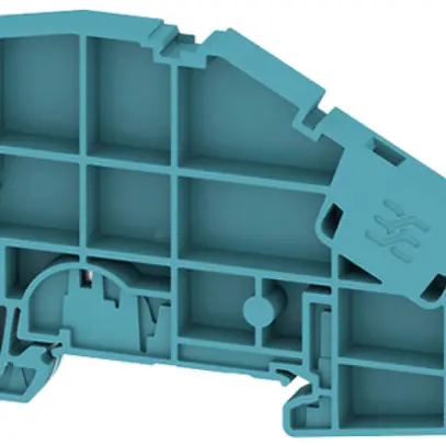 Terminale di fissaggio WM AEB ITB 2.5/4 BB BL DIN35 s.viti 6.1×50.5×50.1mm blu 