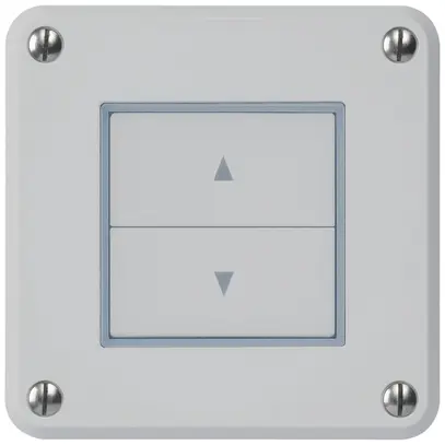 Interruttore per tapparelle INC robusto IP55 grigio con 2 tasti di comando combi 