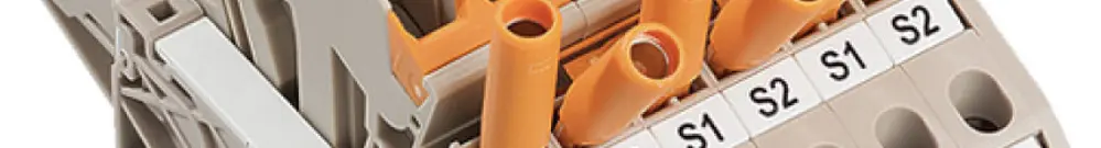 Blocco morsetti di prova sezionabili WM LST CT 3PHASE WTTB 6mm² vite TS32/35 