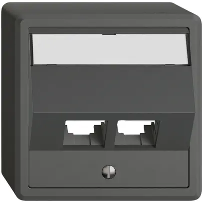 Kit di montaggio AP EDIZIO.liv EASYNET S-One SNAPFIX® inclinato per 2×RJ45 grs 