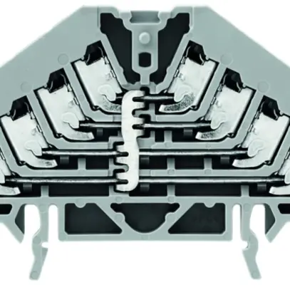 Potentialverteilerklemme Weidmüller PPV 4L PUSH IN TS35×7.5 grau 