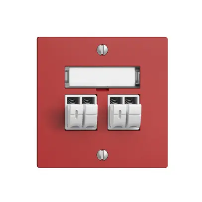 Prise audio Push Type EDIZIOdue F, 2×, kit d'inscription, berry 